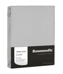 Bonnanotte (topper) Hoeslaken Jersey Elastan Licht Grijs