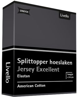 Livello Hoeslaken Splittopper Jersey Excellent Dark Grey 250 gr