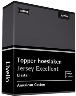 Livello Hoeslaken Topper Jersey Excellent Dark Grey 250 gr