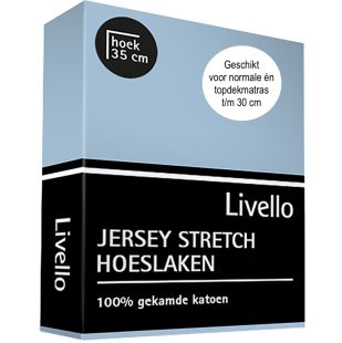 Livello (topper) Hoeslaken Jersey Sky